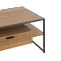 Table basse design en bois avec tiroir ZATI