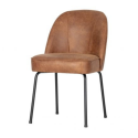 Lot 2 chaises crapaud cuir style rétro VOGUE - BePureHome