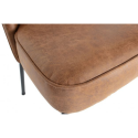 Lot 2 chaises crapaud cuir style rétro VOGUE - BePureHome