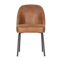 Lot 2 chaises crapaud cuir style rétro VOGUE - BePureHome