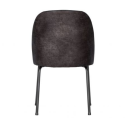 Lot 2 chaises crapaud cuir style rétro VOGUE - BePureHome