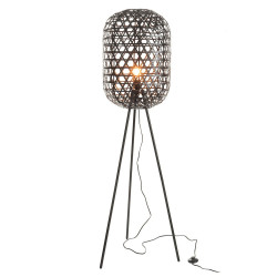 Lampe trepied style ethnique bambou MOIR