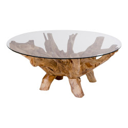 Table Design en bois et verre -ULLYS