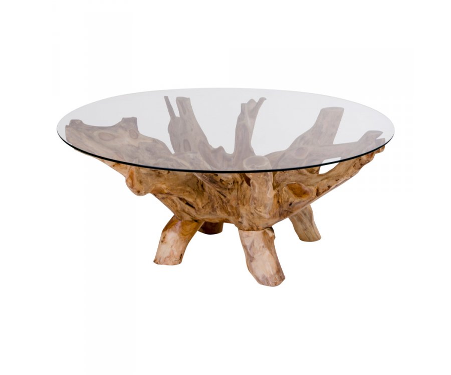Table Design en bois et verre -ULLYS