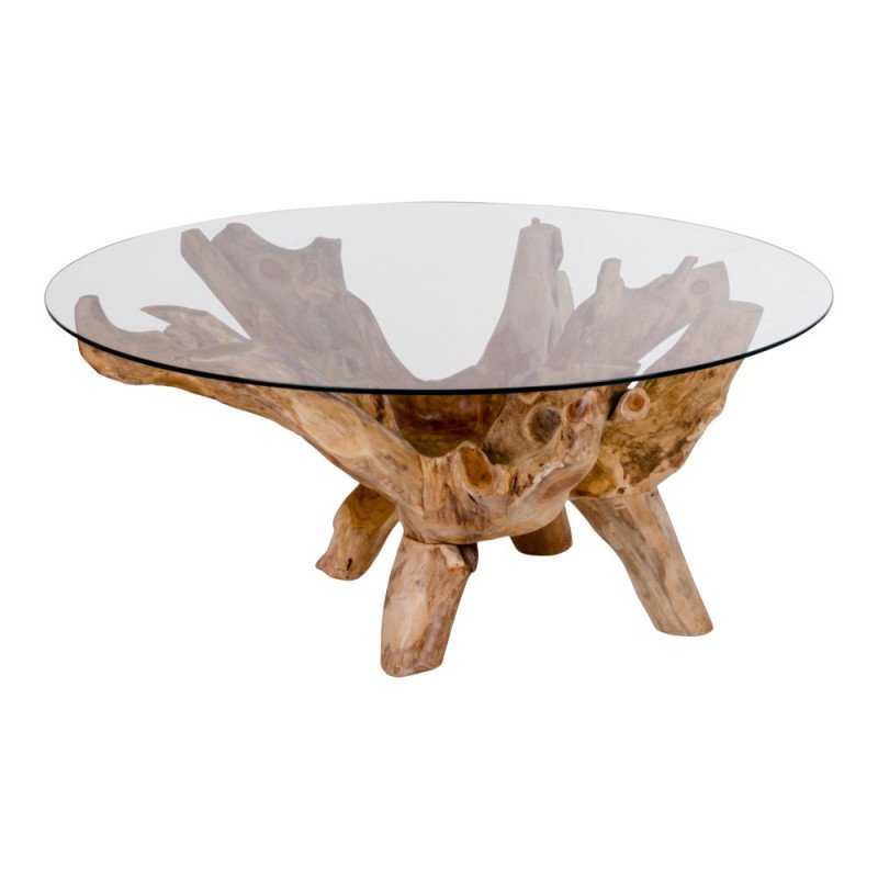 Table Design en bois et verre -ULLYS