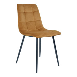 Chaise design en velours matelassé AGLO