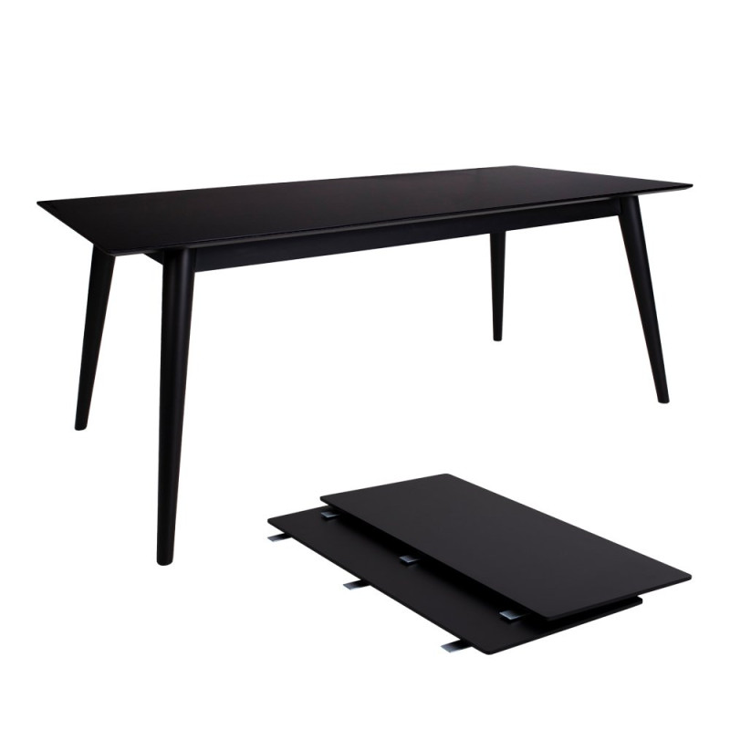 Table à manger scandinave 195-285 X 90 cm-PAOLO