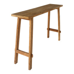 Table haute rectangulaire en bois POUJ