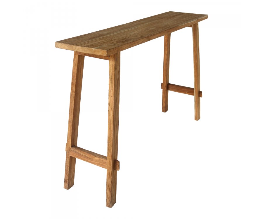 Table haute rectangulaire en bois POUJ