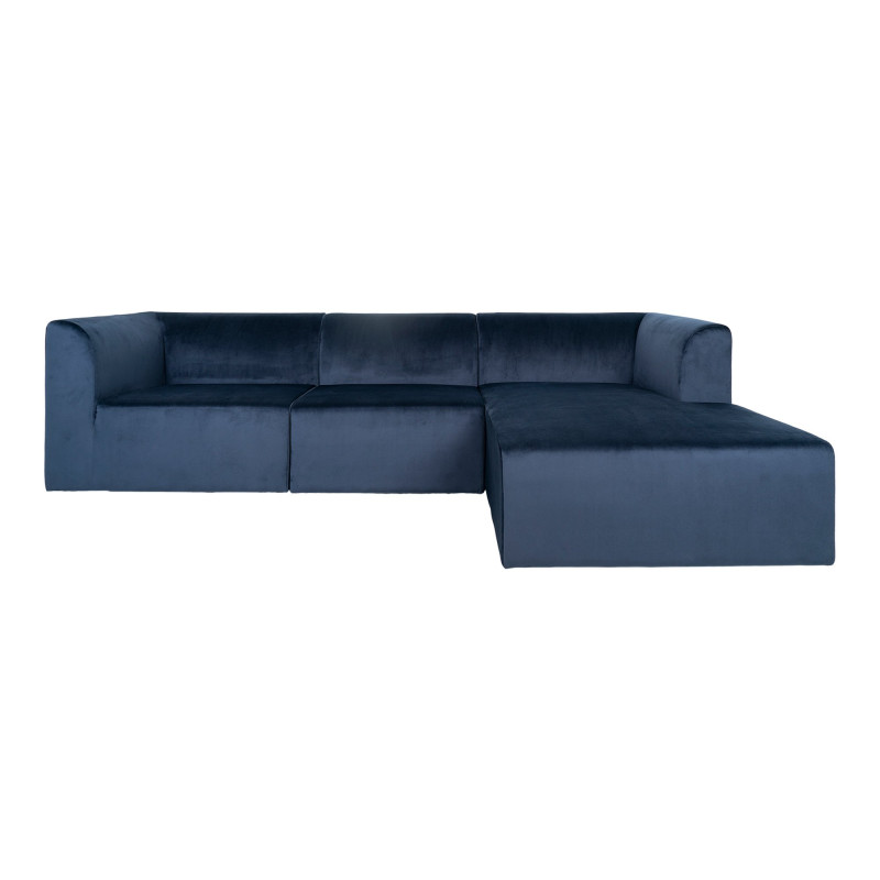 canapé d'angle droit en velours design-IRLANDE