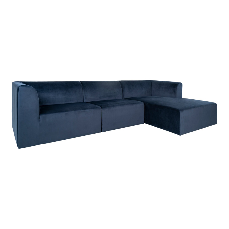 canapé d'angle droit en velours design-IRLANDE