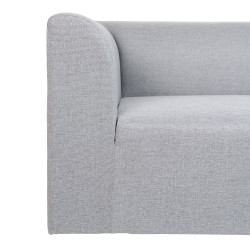 canapé d'angle gauche en tissu grisIRLANDE