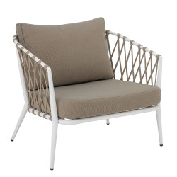 Fauteuil d'extérieur moderne avec coussins SIAN