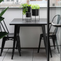 Lot de 2 chaises bistro métal DELICE - J-line