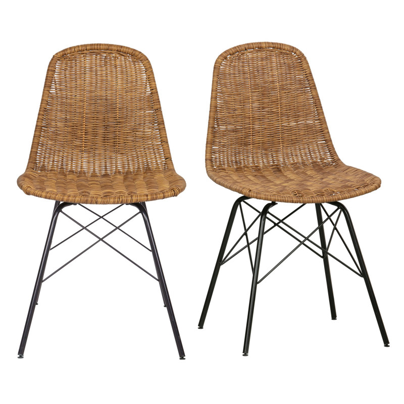 Chaise en rotin tendance-BOBI