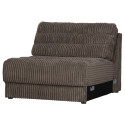 Petit fauteuil en tissu à grosses côtes vintage NAHO