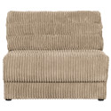 Petit fauteuil en tissu à grosses côtes vintage NAHO