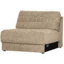 Petit fauteuil en tissu à grosses côtes vintage NAHO