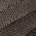 Petit fauteuil en tissu à grosses côtes vintage NAHO