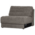 Petit fauteuil en tissu à grosses côtes vintage NAHO