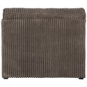 Petit fauteuil en tissu à grosses côtes vintage NAHO