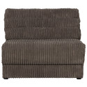 Petit fauteuil en tissu à grosses côtes vintage NAHO