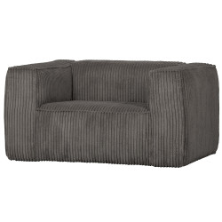 Fauteuil tendance en tissu côtelé BEAN