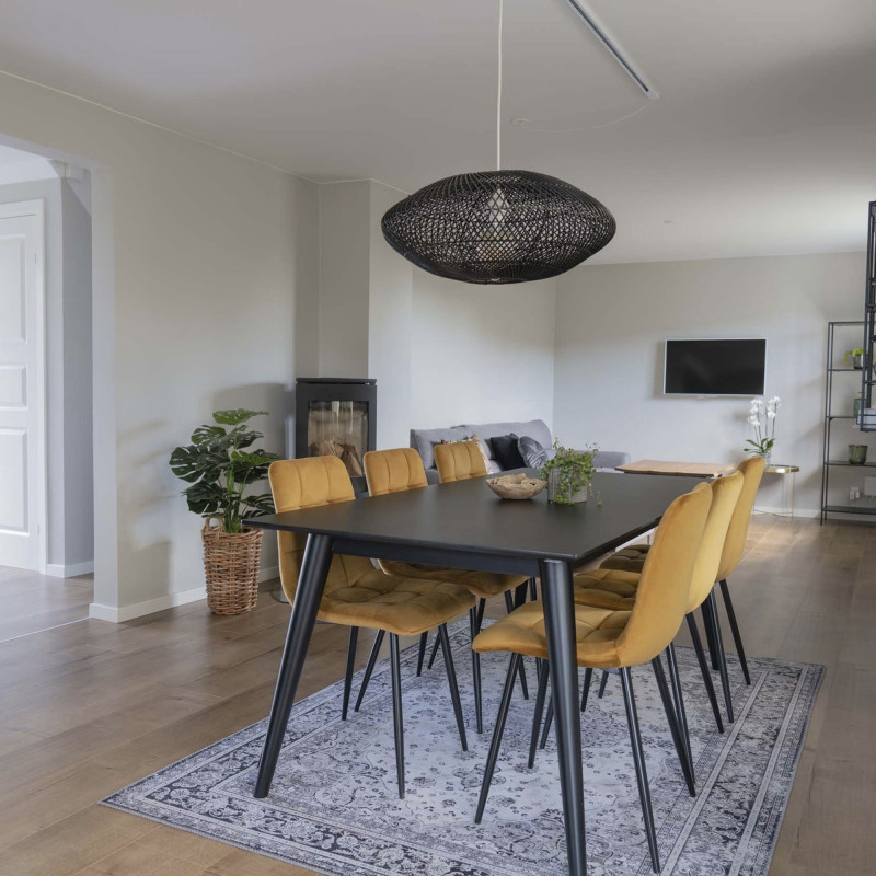 Table à manger scandinave 195-285 X 90 cm-PAOLO