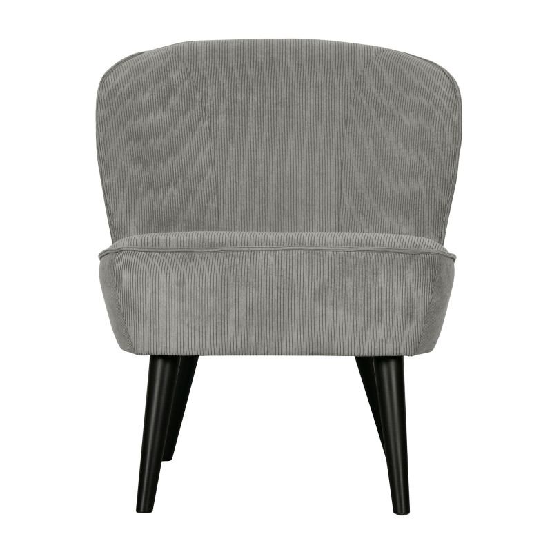 Fauteuil moderne en tissu côtelé VOGUE