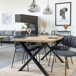 Table en bois conviviale-ZALIPA