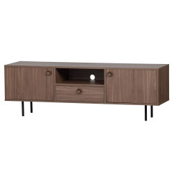 Meuble TV moderne en bois avec placards et tiroir DOMINI