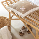 Banc moderne 120cm en rotin naturel ALARIC