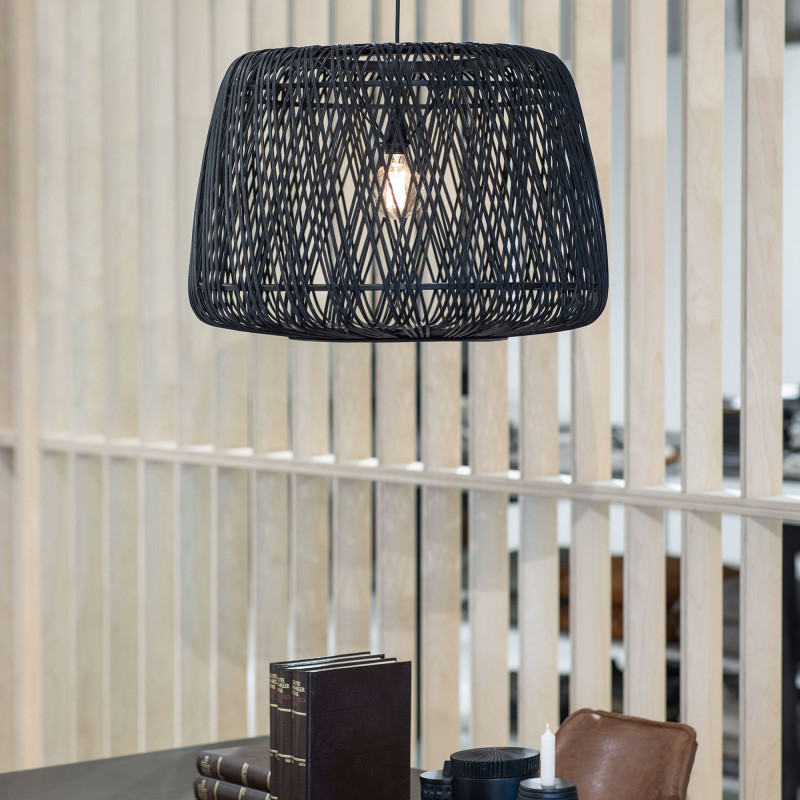 Suspension lampe en bambou-CATHERINE