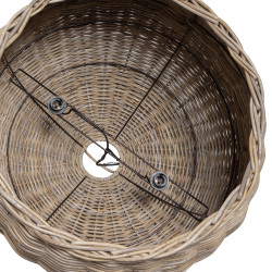 Suspension lampe en rotin-LOLITO