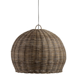 Suspension lampe en rotin-LOLITO
