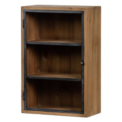 Etagère murale vitrée en bois CORINE