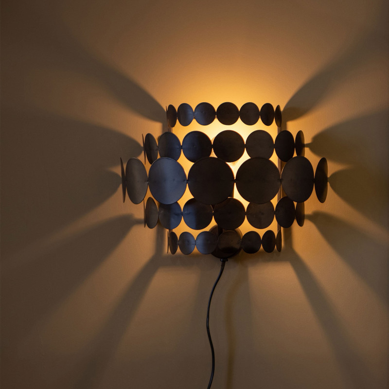Lampe en métal noir-PAULE