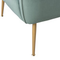 Fauteuil en velours vert-STEEVE