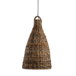 Lampe à suspension en abaca 41cm-ROCKET
