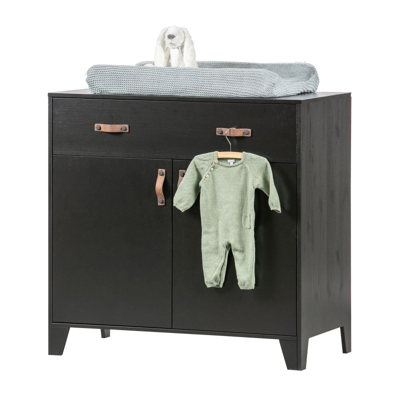 Armoire en pin noir-HERMIONE