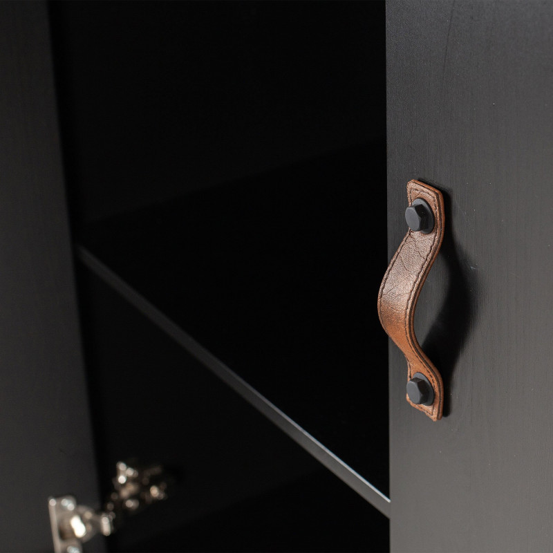 Armoire en pin noir-HERMIONE