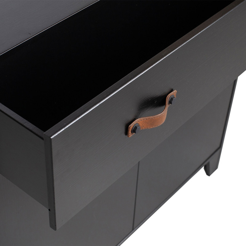 Armoire en pin noir-HERMIONE