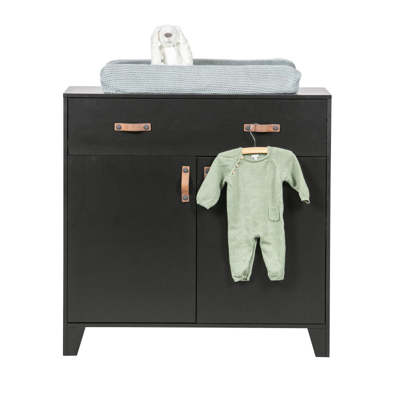 Armoire en pin noir-HERMIONE
