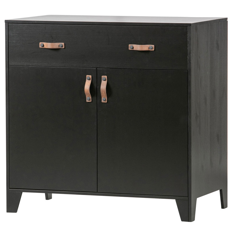 Armoire en pin noir-HERMIONE