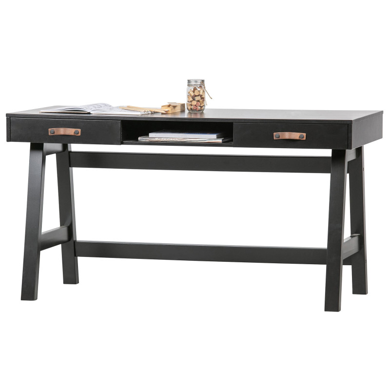 Bureau en pin noir -HERMIONE