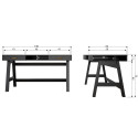 Bureau en pin noir -HERMIONE