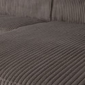 Canapé d'angle droit en tissu côtelé BEAN