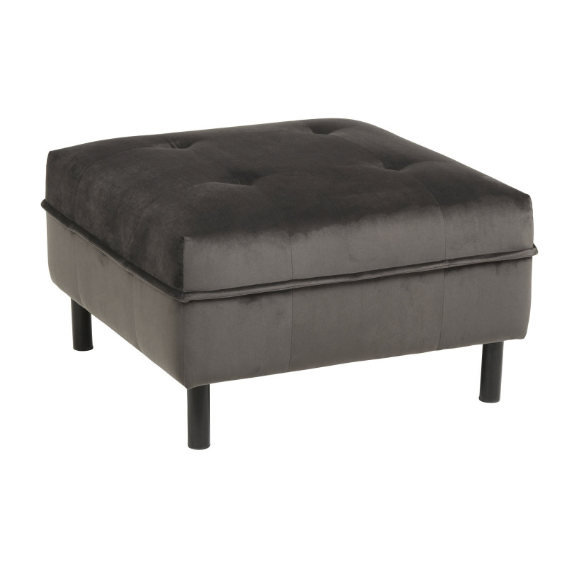 Grand pouf velours capitonné DADY - Nordal