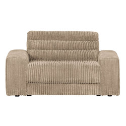 Fauteuil large 136cm en tissu côtelé ROCK