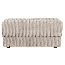 Pouf rectangulaire en tissu côtelé ROCK